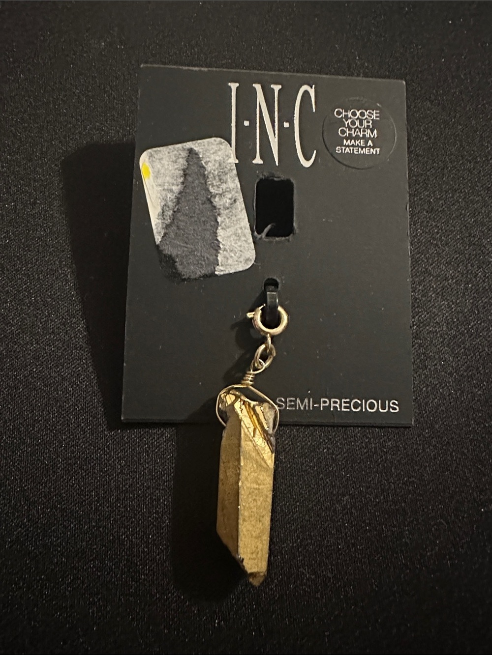 INC Semi-Precious Gold Crystal Charm
#24